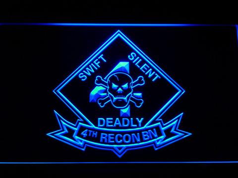US Marine Corps 4th Recon Battalion LED Neon Sign